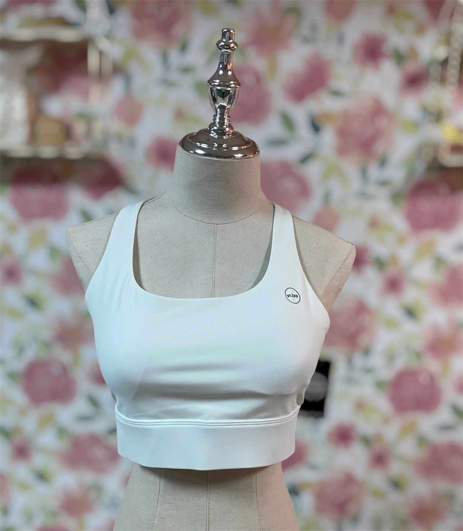 Triangle Sport Bra White