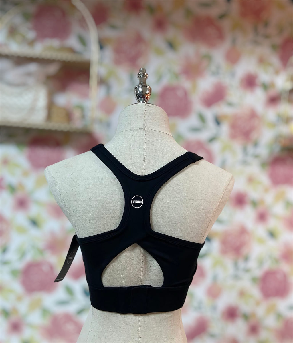 Triangle Sport Bra Black