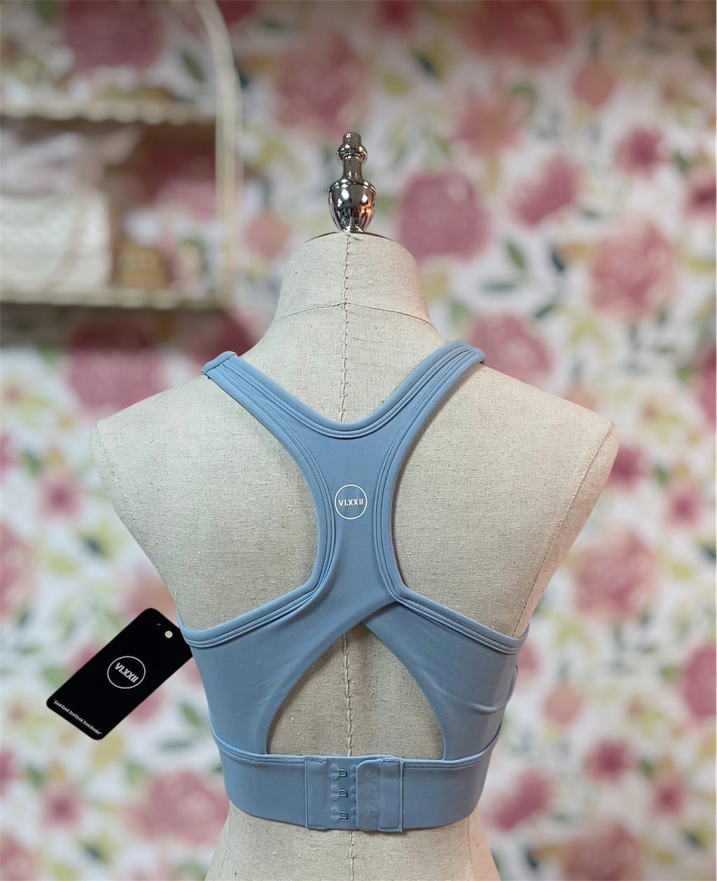 Triangle Sport Bra Light Blue