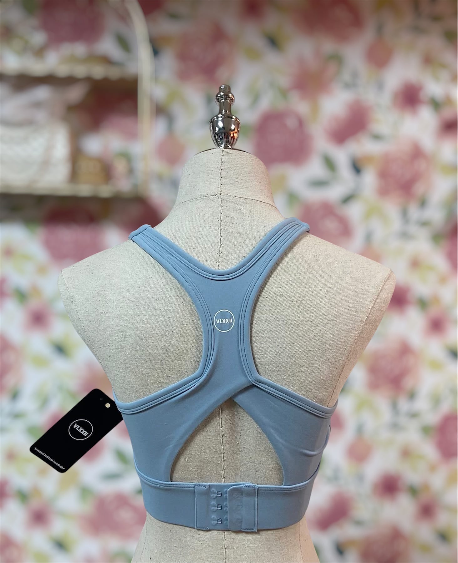 Triangle Sport Bra Light Blue