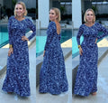 Pía Maxi Dress Blue