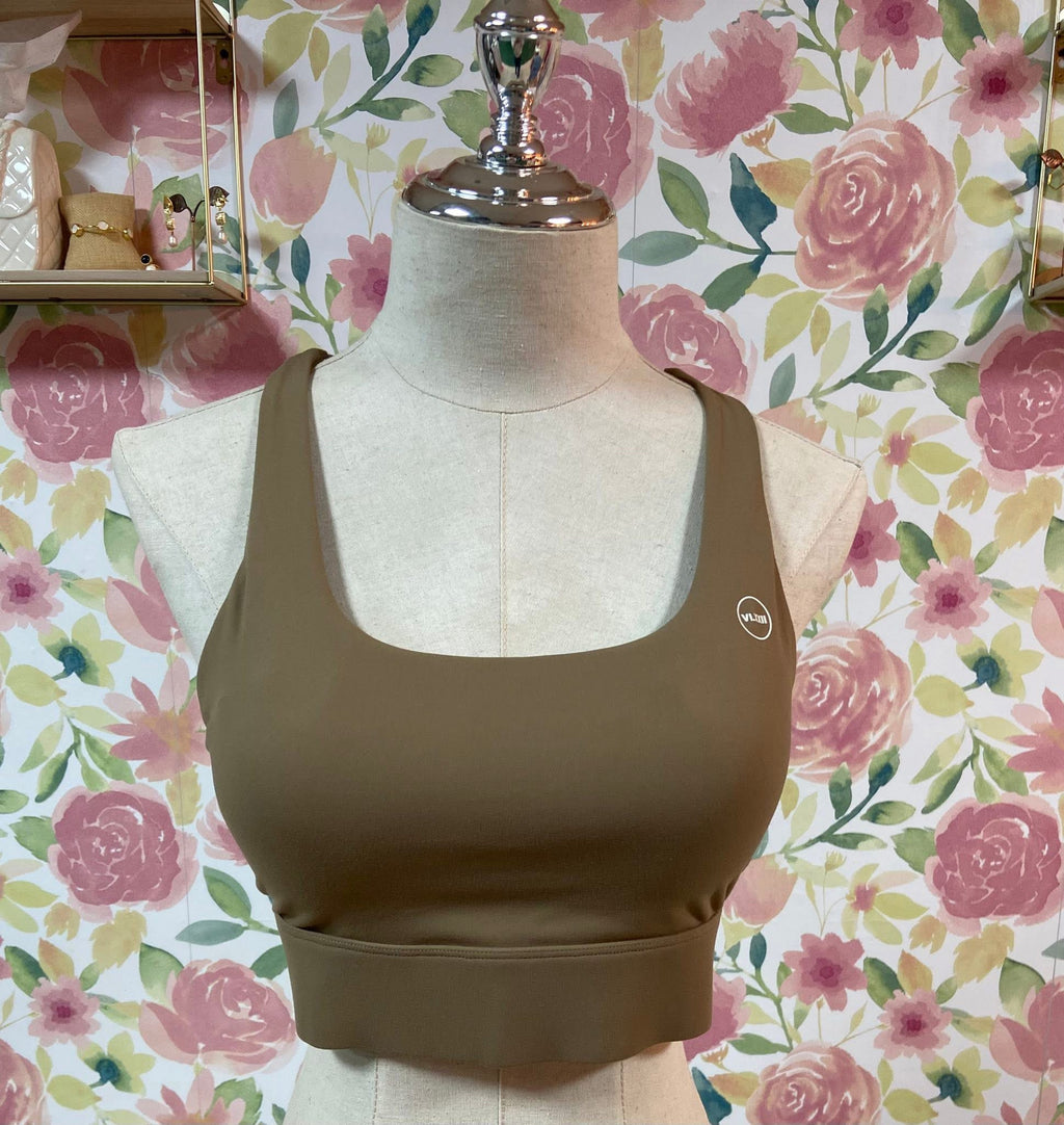Triangle Sport Bra Green