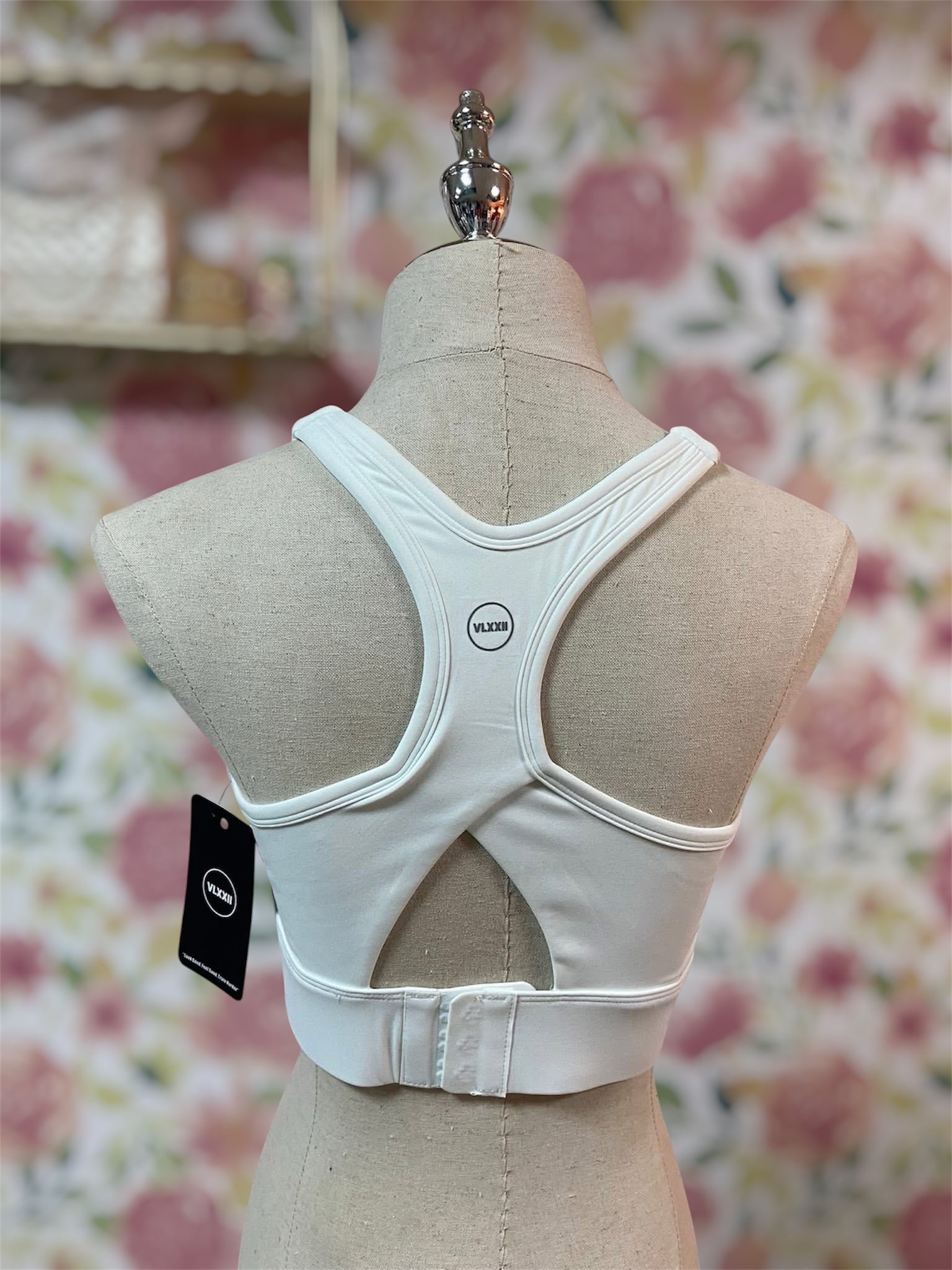Triangle Sport Bra White