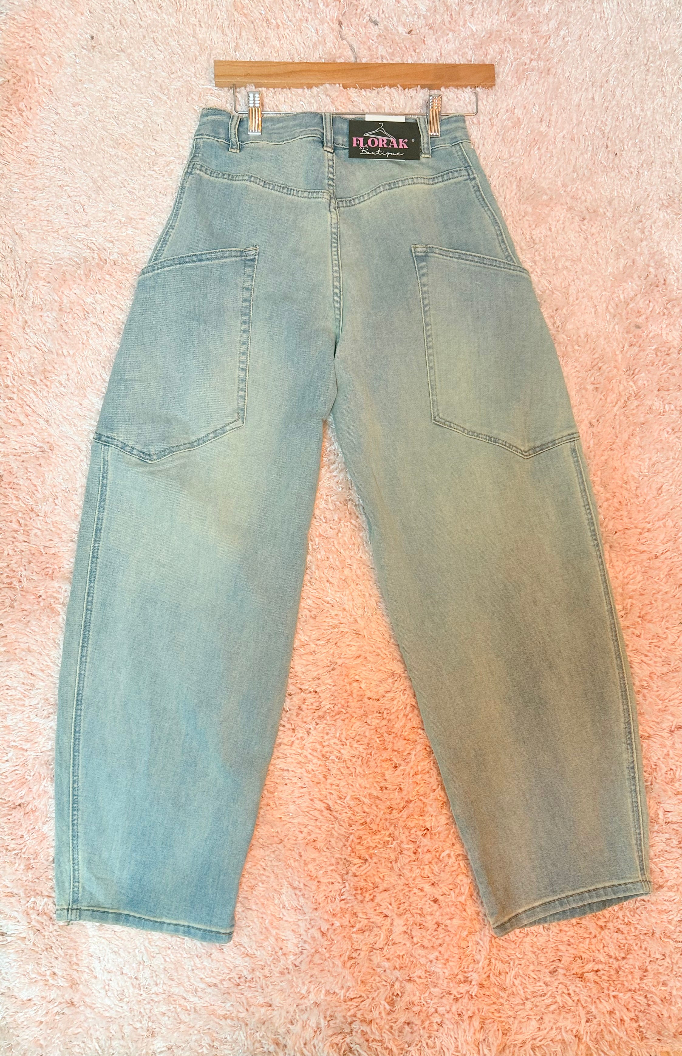 Barrel Wide Leg Jean