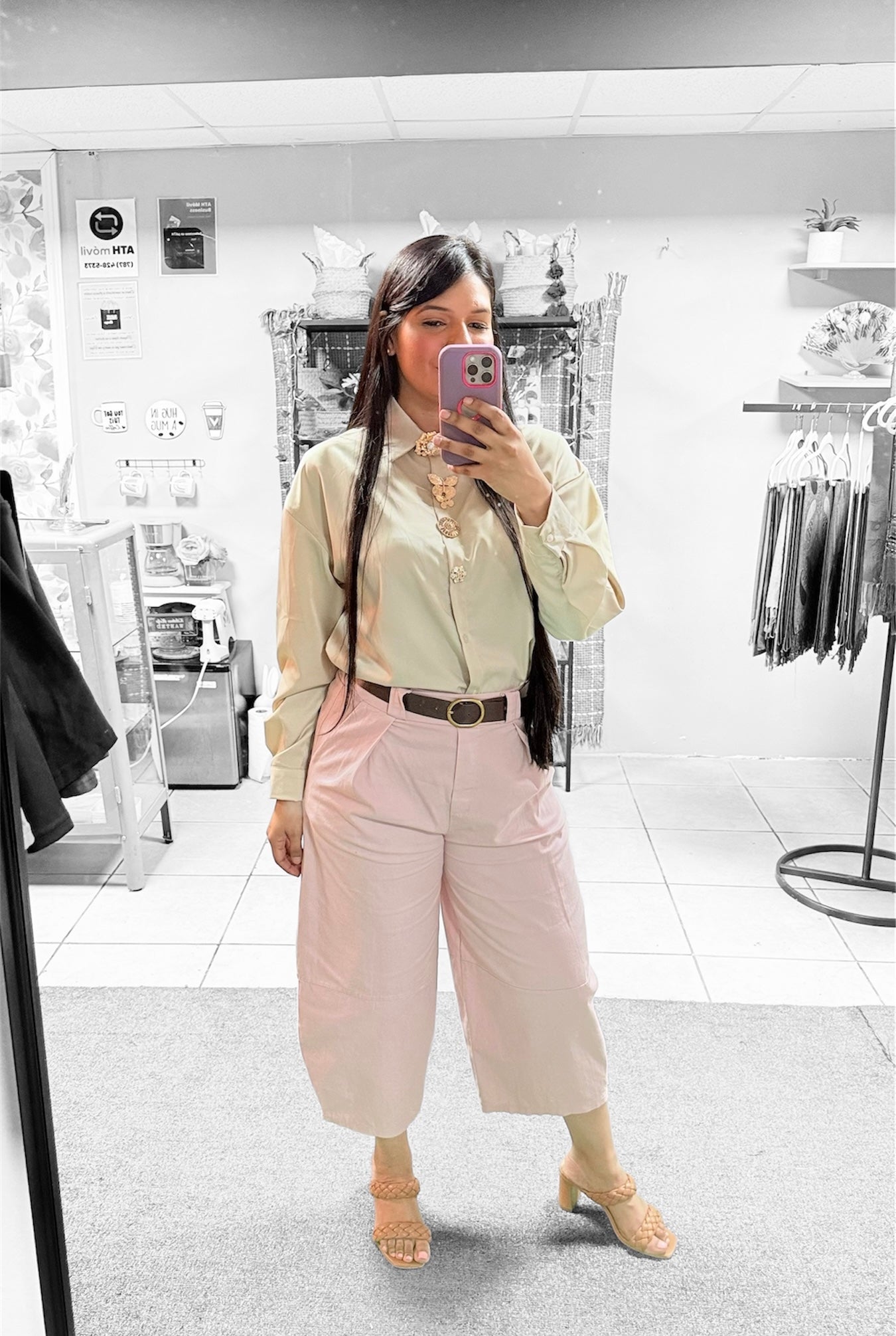 Barrel Pants Blush