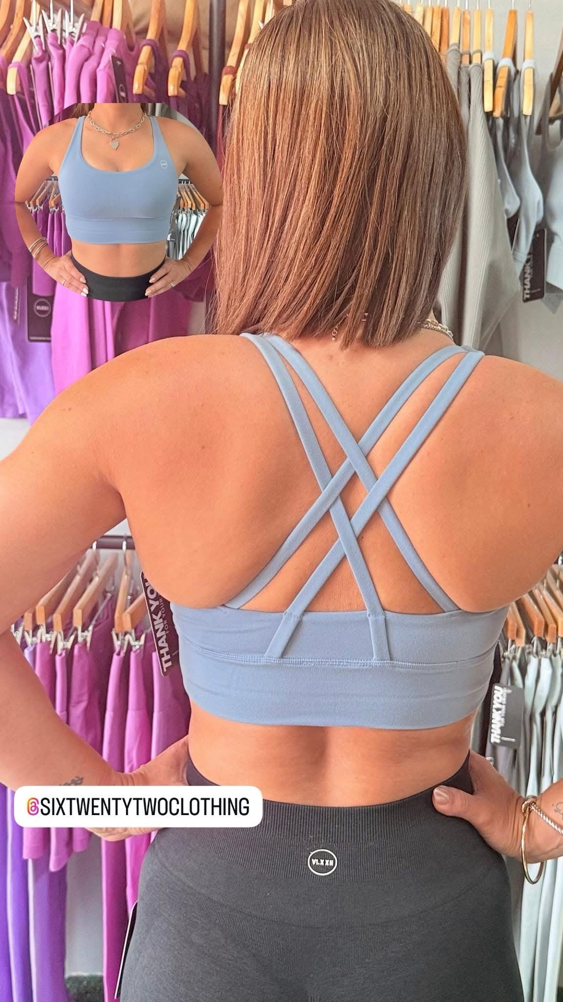 Básico Sport Bra Cruzado