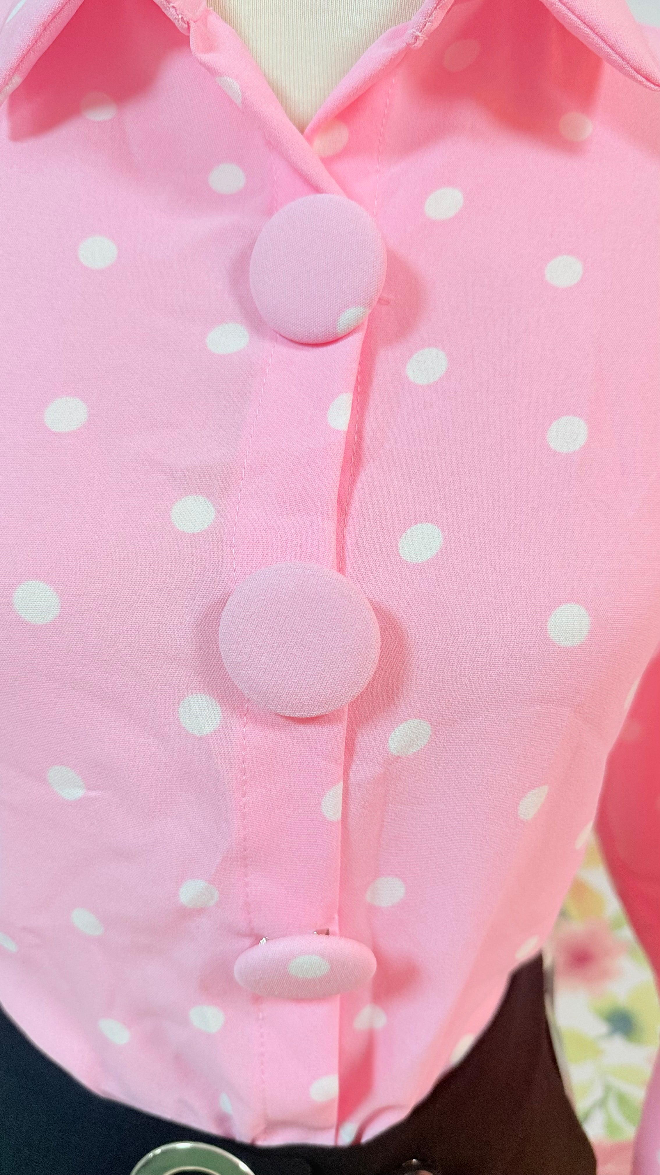 Pink Polka Dots Blouse