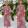 Pía Maxi Dress Red