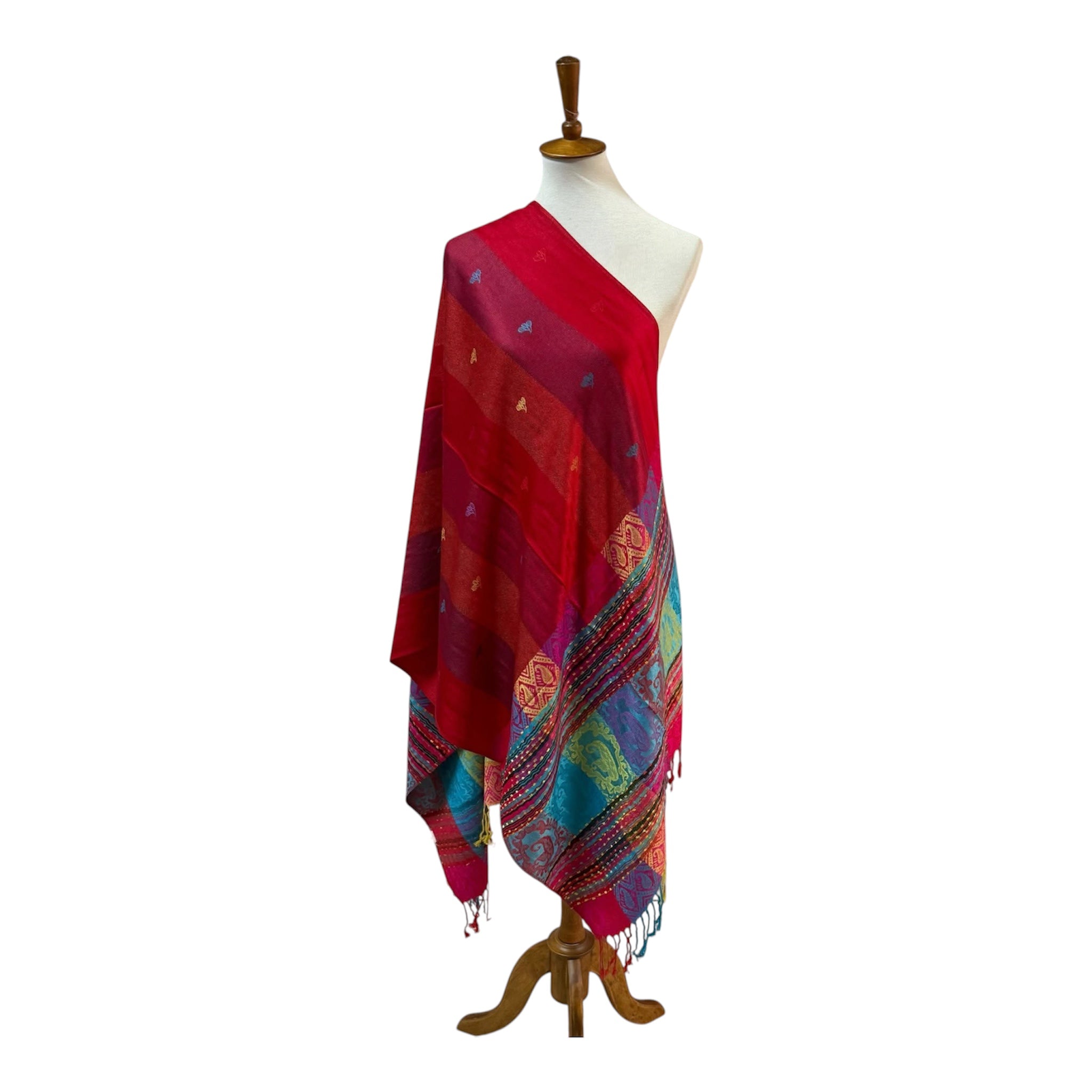 Pashmina fiesta Roja